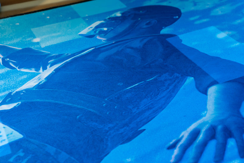 "Motion" — Rust Deskmat