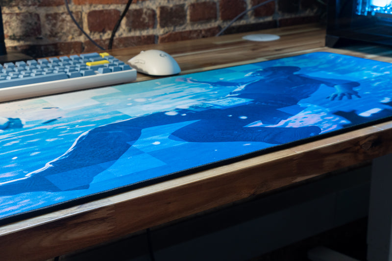 "Motion" — Rust Deskmat