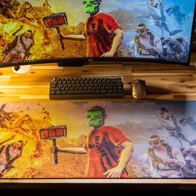 **IN PRODUCTION** Limited Edition - "Camomo_10 - THE BANHAMMER" Content Creator Collaboration XL Mousepad - Epic Desk