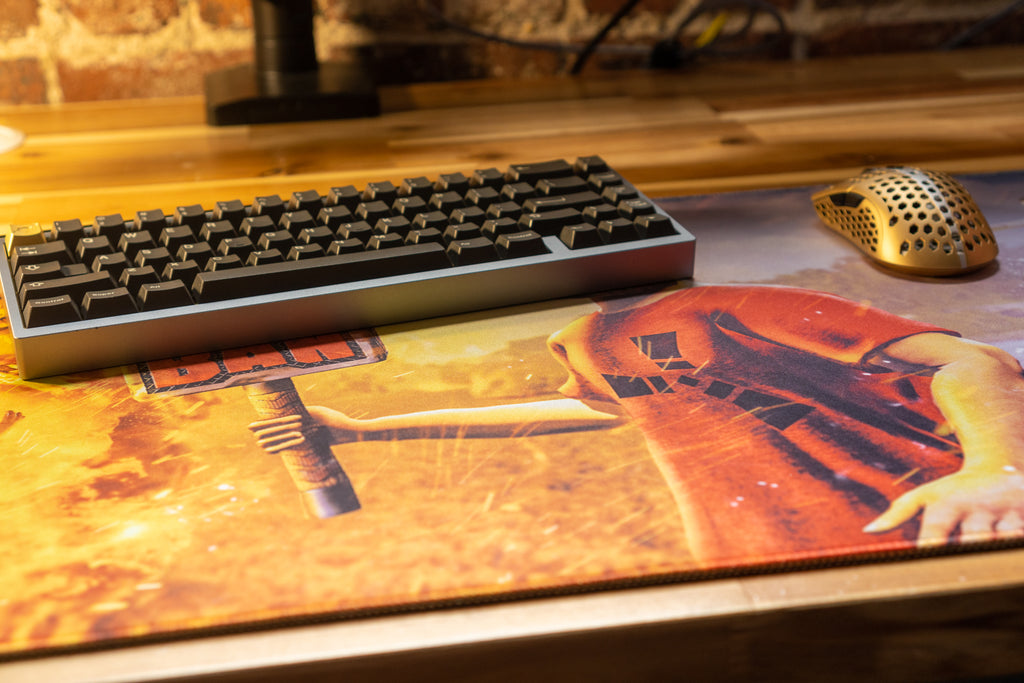 **IN PRODUCTION** Limited Edition - "Camomo_10 - THE BANHAMMER" Content Creator Collaboration XL Mousepad - Epic Desk