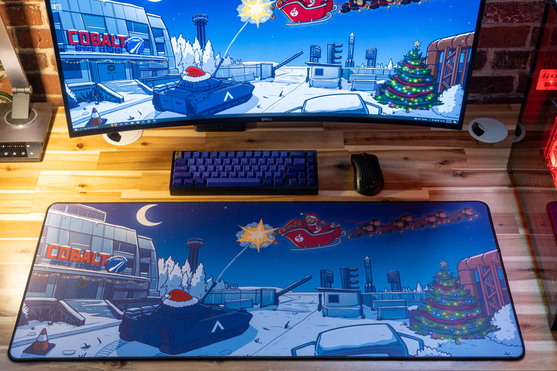 "Ook Christmas" CoconutB XL gaming deskmat — Epic Desk