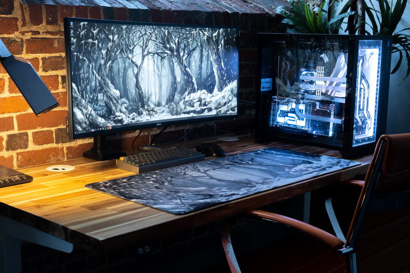 "White Serenity" — Epic Desk Originals Deskmat