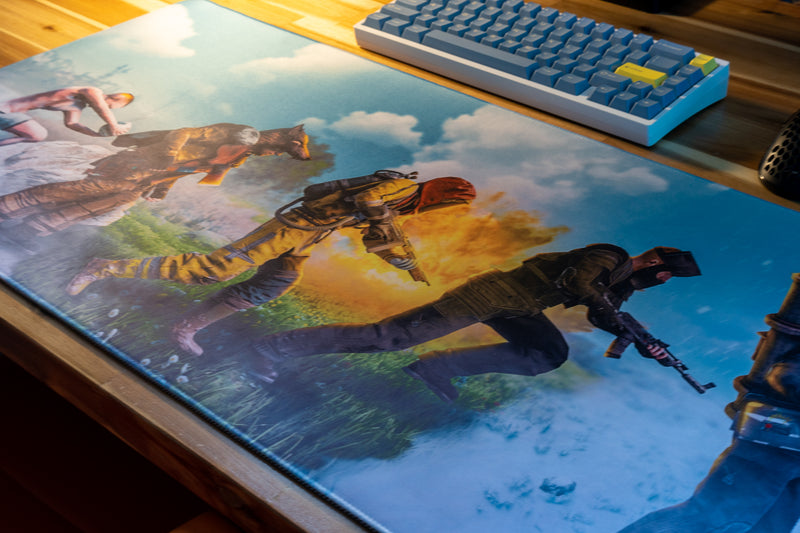 "Yexom - The Ascent of Rust" — Rust Deskmat