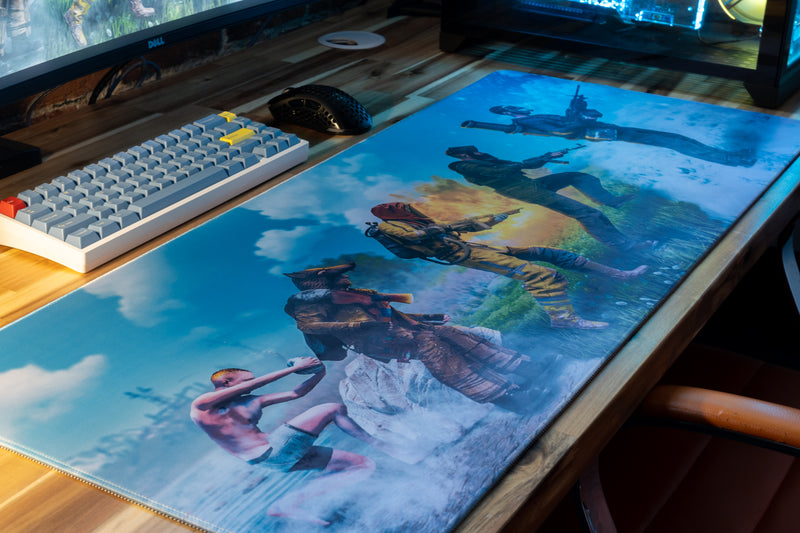 "Yexom - The Ascent of Rust" — Rust Deskmat