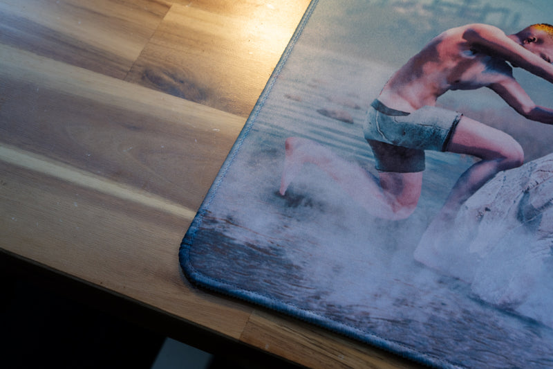 "Yexom - The Ascent of Rust" — Rust Deskmat