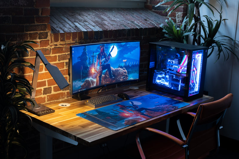 "THE SPEEDRUNNER" — Rust Deskmat