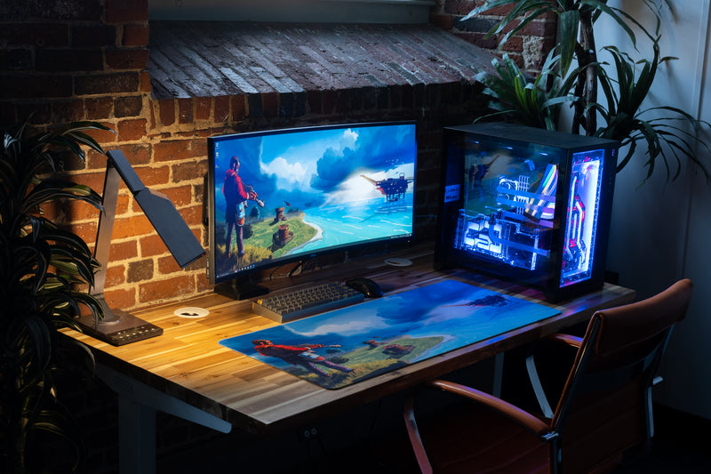 "Oil Rig" — Rust Deskmat