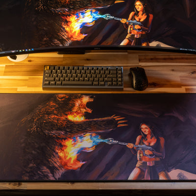 Dyanna "Flamethrower Queen" Content Creator Collaboration Limited Edition Rust XL Gaming Mouse Pad