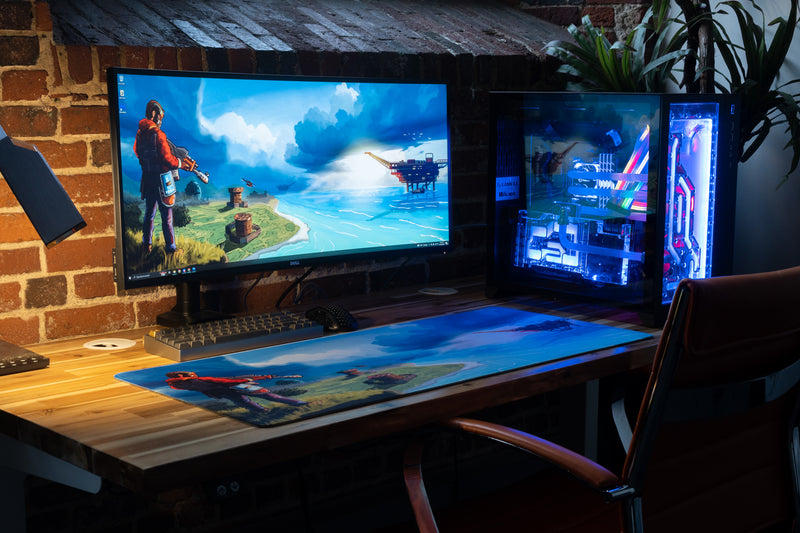 "Oil Rig" — Rust Deskmat