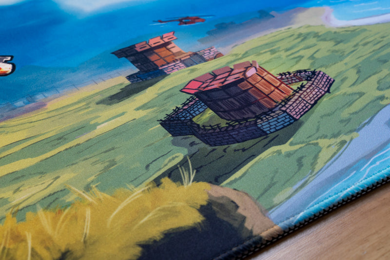 "Oil Rig" — Rust Deskmat