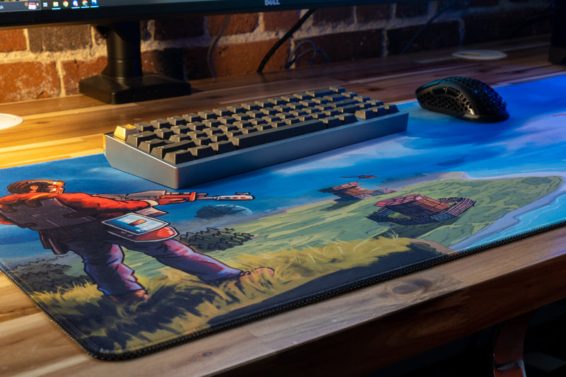 "Oil Rig" — Rust Deskmat