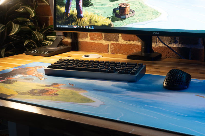 "Oil Rig" — Rust Deskmat