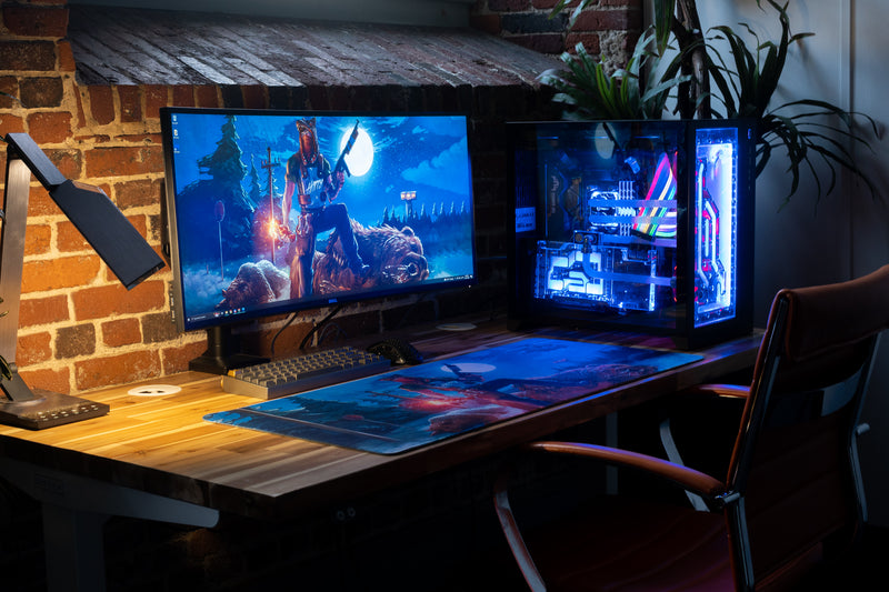 "THE SPEEDRUNNER" — Rust Deskmat