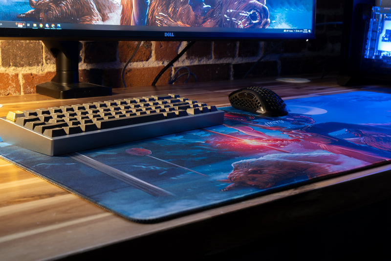 "THE SPEEDRUNNER" — Rust Deskmat