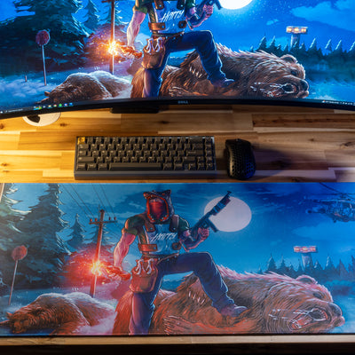 Happy "THE SPEEDRUNNER" Content Creator Collaboration Limited Edition Rust XL Gaming Mouse Pad