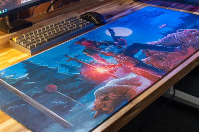 "THE SPEEDRUNNER" — Rust Deskmat