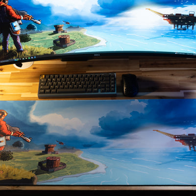 Falcon "Oil Rig" Content Creator Collaboration Limited Edition Rust XL Gaming Mouse Pad
