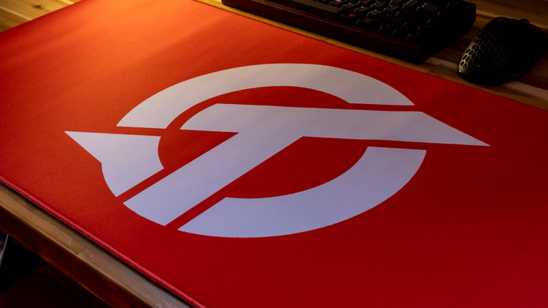 "OT" — Rust Deskmat