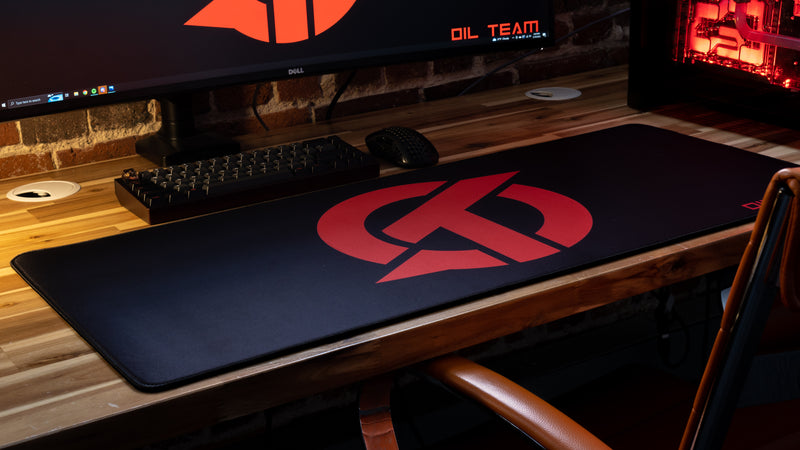 "OT" — Rust Deskmat