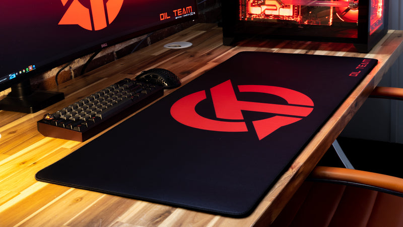"OT" — Rust Deskmat