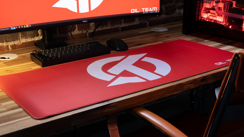 "OT" — Rust Deskmat
