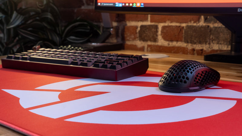 "OT" — Rust Deskmat