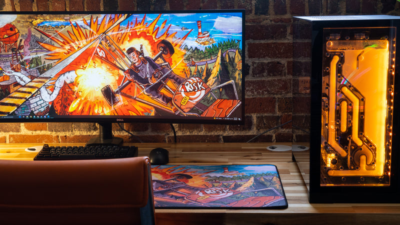 "Fly Guy" — Rust Deskmat
