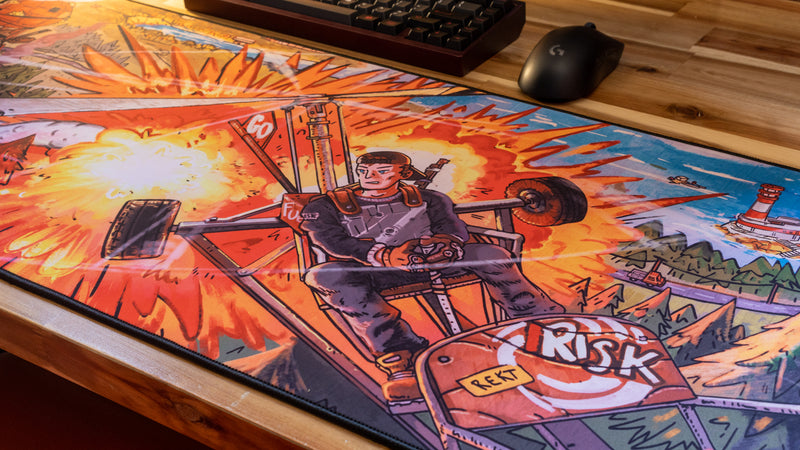 "Fly Guy" — Rust Deskmat