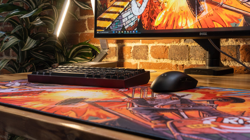 "Fly Guy" — Rust Deskmat