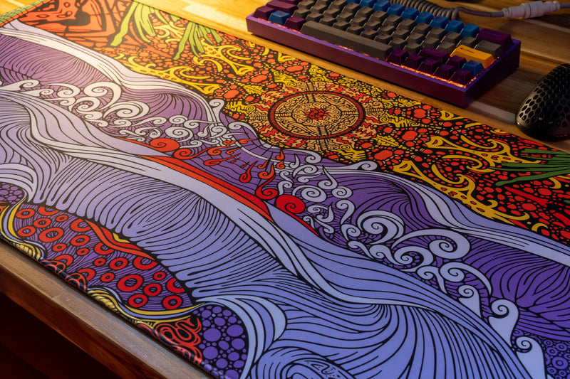 "Ancient Sun" — Epic Desk Originals Deskmat
