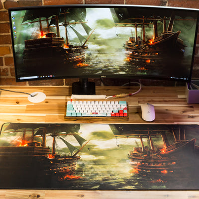 "Buccaneer Battle" Limited Edition XL Mousepad - Epic Desk