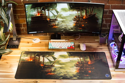 "Buccaneer Battle" Limited Edition XL Mousepad - Epic Desk